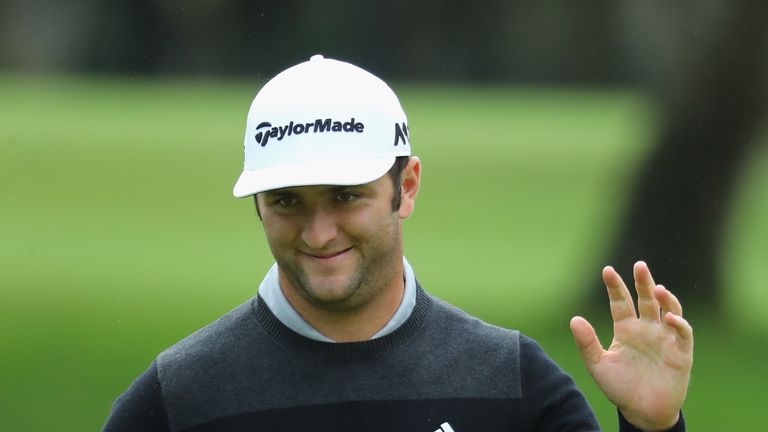 CADIZ, SPAIN - OCTOBER 18:  Jon Rahm of Spain in action during the pro am ahead of the Andalucia Valderrama Masters at Real Club Valderrama on October 18, 