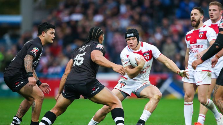 Jonny Lomax played at full-back for England in the 2016 Four Nations