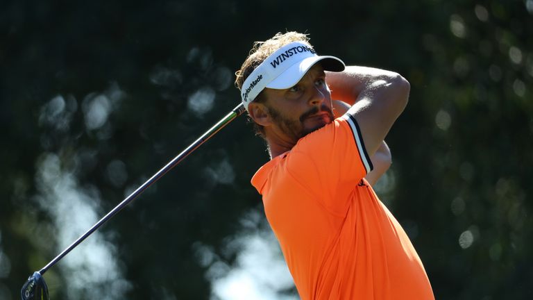 CADIZ, SPAIN - OCTOBER 22:  Joost Luiten of the Netherlands tees off on the 2nd hole during the final round of of the Andalucia Valderrama Masters at Real 