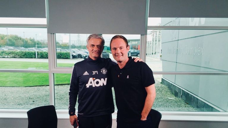 Tubes meets Manchester United manager Jose Mourinho