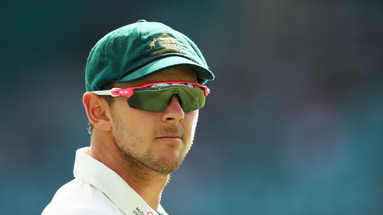 SYDNEY, AUSTRALIA - JANUARY 04:  Josh Hazlewood of Australia looks on during day two of the Third Test match between Australia and Pakistan at Sydney Crick