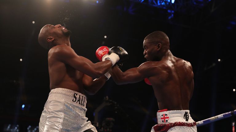 JOSHUA-TAKAM PROMOTION.PRINCIPALITY STADIUM,.CARDIFF.PIC;LAWRENCE LUSTIG.Light-Heavyweight Contest.Joshua Buatsi v Said Sall