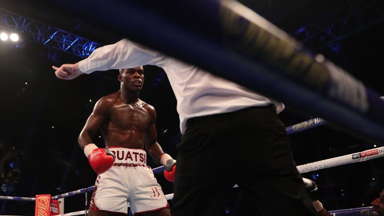 JOSHUA-TAKAM PROMOTION.PRINCIPALITY STADIUM,.CARDIFF.PIC;LAWRENCE LUSTIG.Light-Heavyweight Contest.Joshua Buatsi v Said Sall
