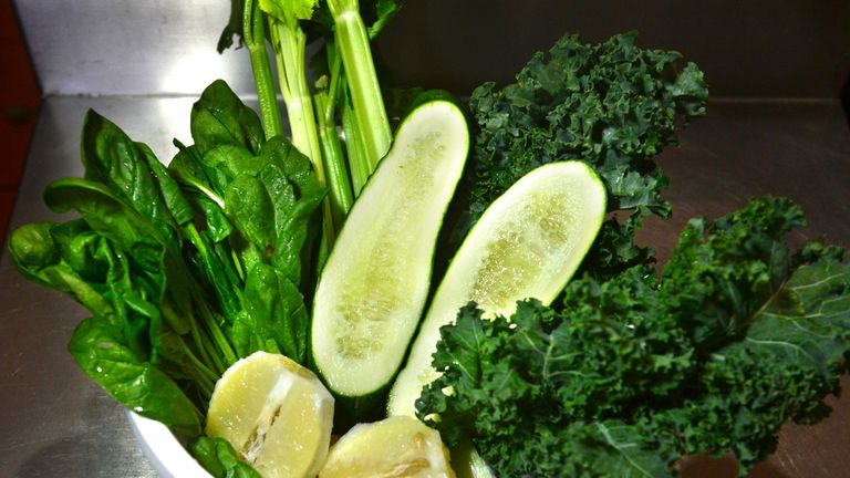 Kale and vegetables