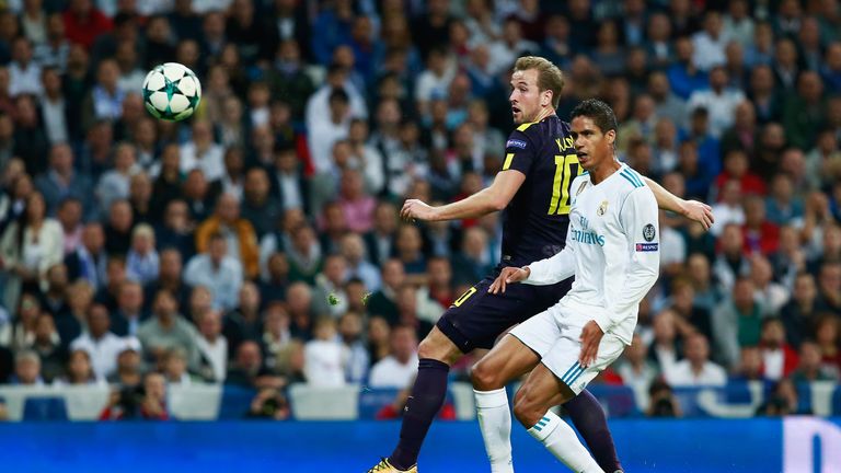 Varane put through his own net to give Spurs the lead at the Bernabeu
