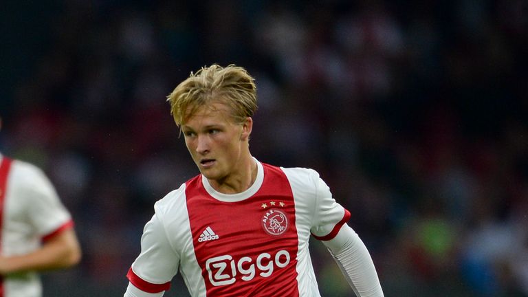 AMSTERDAM, NETHERLANDS - AUGUST 2: 
Kasper Dolberg from AJAX during the UEFA Champions League Qualifying Third Round: Second Leg match between AJAX Amsterd
