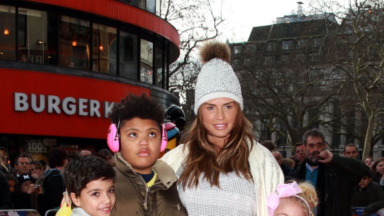 Katie Price with her son Harvey