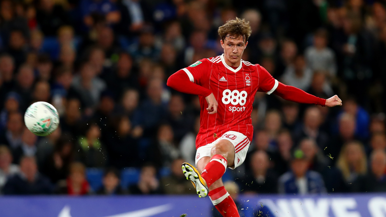 Kieran Dowel bagged a hat-trick for Forest