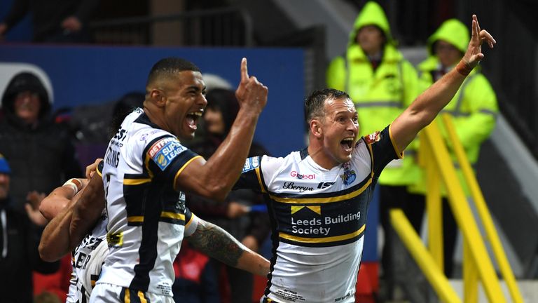 Danny Maguire inspired Leeds to their eighth Super League on his farewell appearance