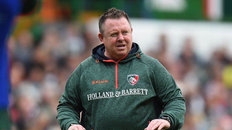 SEPTEMBER 30 2017:  Leicester Tigers Head Coach Matt O'Connor during the Aviva Premiership match between Leicester Tigers and Exeter Chiefs