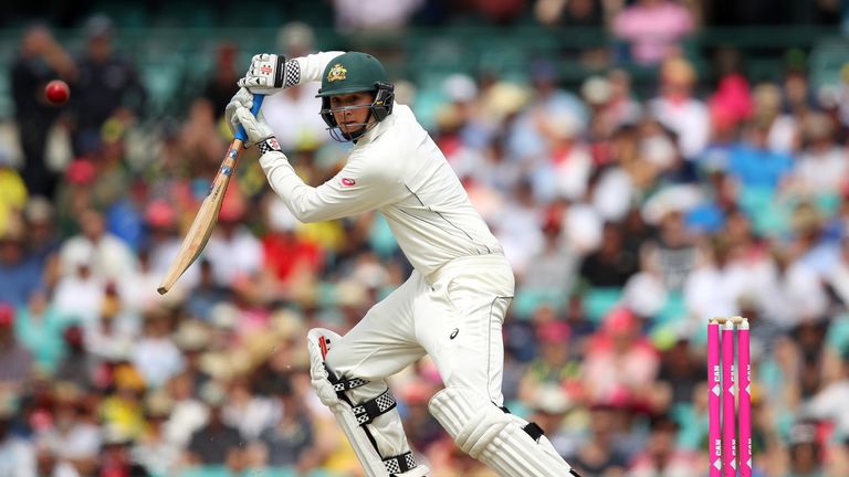 SYDNEY, AUSTRALIA - JANUARY 04:  Matt Renshaw of Australia bats during day two of the Third Test match between Australia and Pakistan at Sydney Cricket Gro