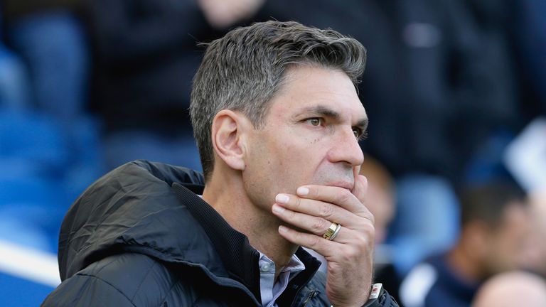 BRIGHTON, ENGLAND - OCTOBER 29:  Mauricio Pellegrino, Manager of Southampton looks on prior to the Premier League match between Brighton and Hove Albion an