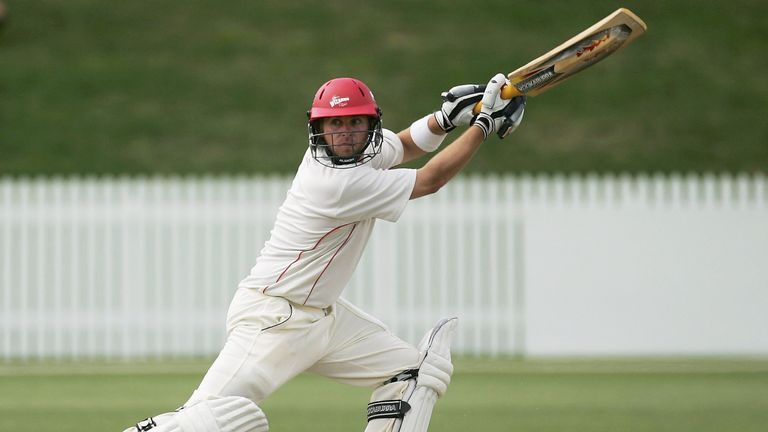 HAMILTON, NEW ZEALAND - MARCH 25:  Michael Papps of Canterbury bats during day four of the State Championship Final between the Northern Knights and the Ca