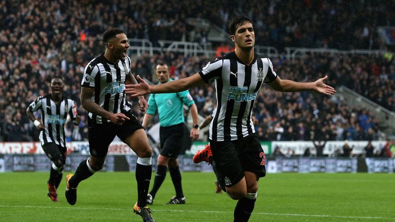 Mikel Merino scored his first goal for Newcastle against Crystal Palace