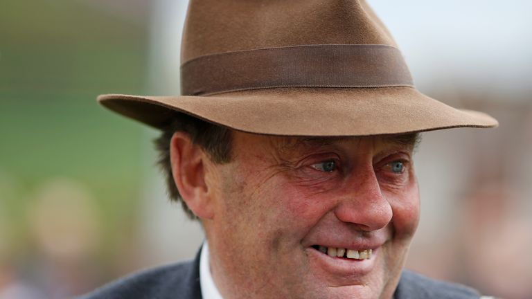 ESHER, ENGLAND - APRIL 29:  Nicky Henderson poses at Sandown Park on April 29, 2017 in Esher, England. (Photo by Alan Crowhurst/Getty Images)