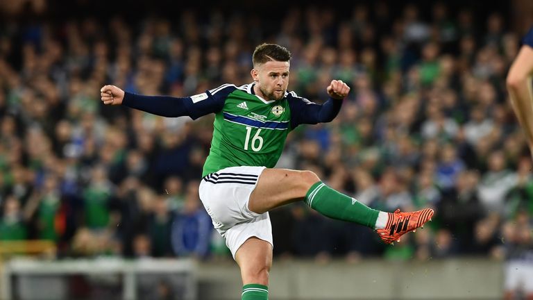 Oliver Norwood of Northern Ireland during the 2018 World Cup Qualifier against Germany
