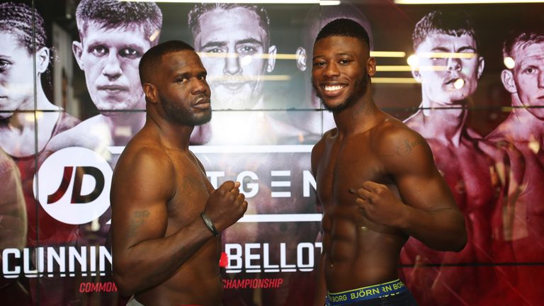 .ISSAC CHAMBERLAIN AND OSSIE JERVIER WEIGH IN FOR THEIR FIGHT ON EDDIE HEARNS NXTGEN PROMOTION AT LONDONS YORK HALL TOMORROW(12-10-17).