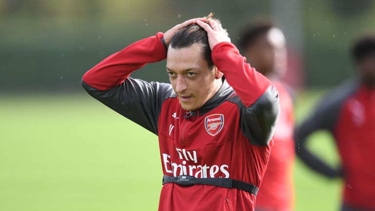 Mesut Ozil's current contract at Arsenal is due to expire next summer
