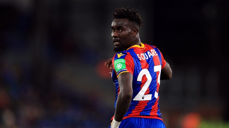 Crystal Palace's Pape Souare during the Carabao Cup, third round match at Selhurst Park, London.