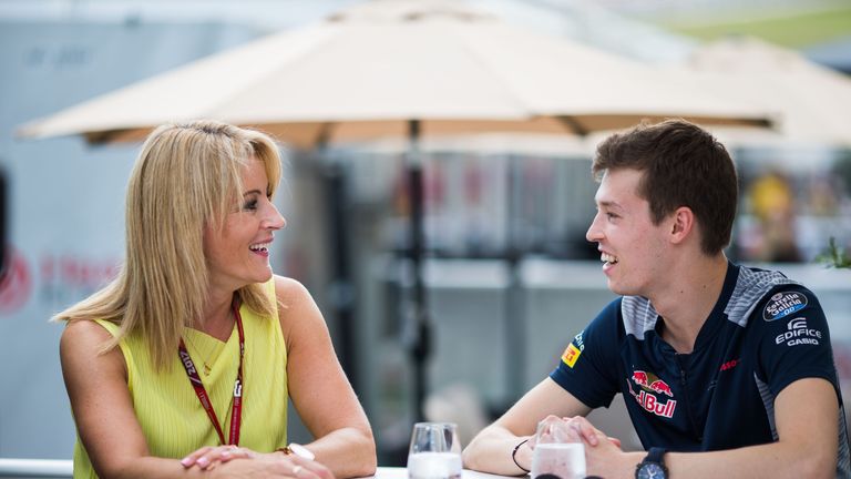 AUSTIN, TX - OCTOBER 19:  Daniil Kvyat of Scuderia Toro Rosso and Russia  during previews ahead of the United States Formula One Grand Prix at Circuit of T