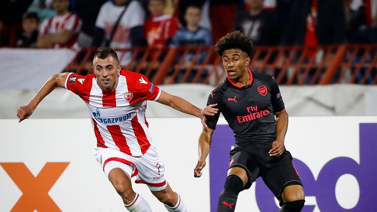Reiss Nelson impressed with his performance on Thursday