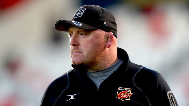 Dragons head coach Bernard Jackman watched on as his side lost an 11th league game of the season