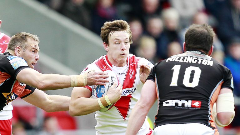 London centre Matty Fleming, pictured playing for St Helens in 2017