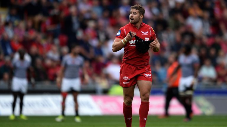 Leigh Halfpenny kicked five penalties and two conversions in the victory