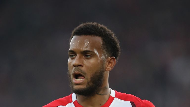 Ryan Bertrand of Southampton looks on during the Premier League match between Southampton and Newcastle United at St Mary's