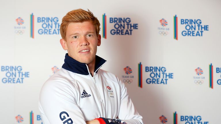 Rugby 7s player Sam Cross during the Team GB Kitting Out session at the NEC, Birmingham.