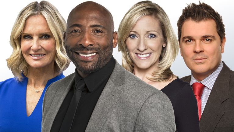 Jacquie Beltrao, Johnny Nelson, Vicky Gomersall and Geraint Hughes are mentors