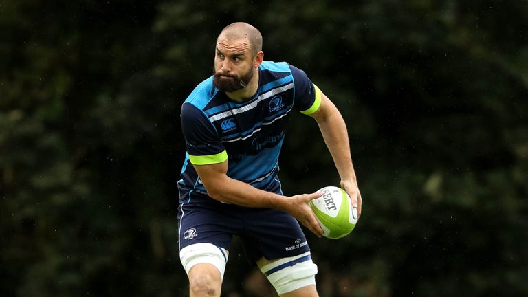 Scott Fardy at Leinster training