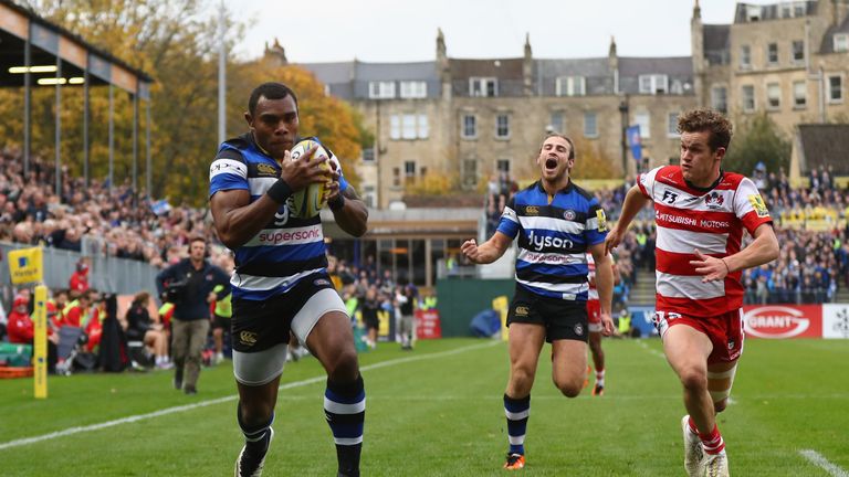 Semesa Rokoduguni looked to have sealed things for Bath with a 76th-minute try