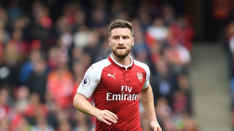Shkodran Mustafi has played in six of Arsenal's matches so far this term