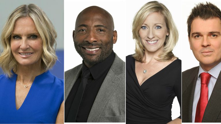 Jacquie Beltrao, Johnny Nelson, Vicky Gomersall and Geraint Hughes are mentors