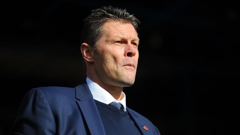 BIRMINGHAM, ENGLAND - OCTOBER 29: Steve Cotterill manager of Birmingham City looks on during the Sky Bet Championship match between Birmingham City and Ast