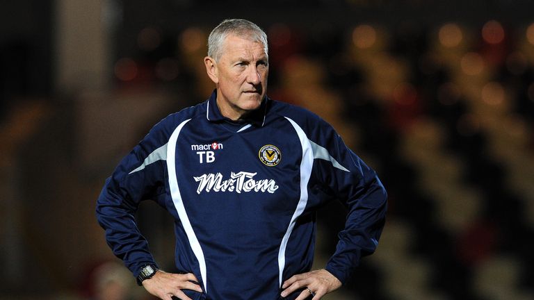 Terry Butcher during his time as manager of Newport County