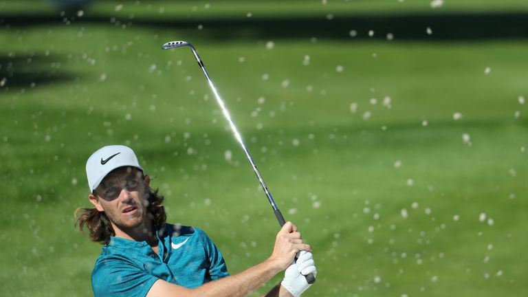 ANTALYA, TURKEY - OCTOBER 31:  Tommy Fleetwood of England in action during previews ahead of the Turkish Airlines Open at the Regnum Carya Golf & Spa Resor