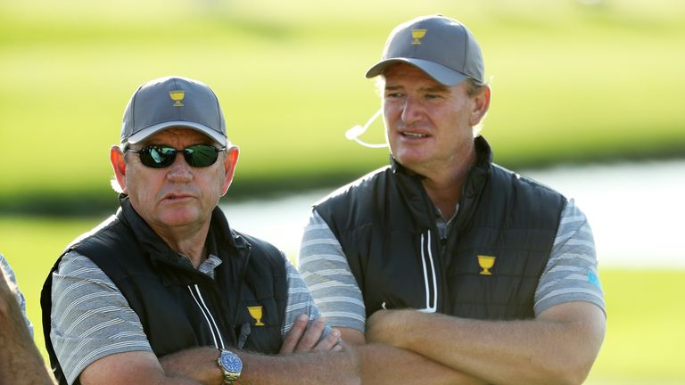 Tony Johnstone and Ernie Els were assistant captains to Nick Price in New Jersey