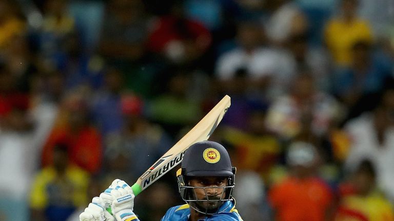 DUBAI, UNITED ARAB EMIRATES - OCTOBER 13:  Upul Tharanga of Sri Lanka bats during the first One Day International match between Pakistan and Sri Lanka at D