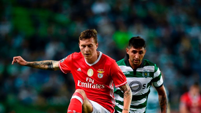 Lindelof in action for Benfica 