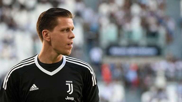 Wojciech Szczesny goalkeeper of Juventus looks during the Serie A match between Juventus and Cagliari Calcio at Allianz Stadium on August 19, 2017 in Turin