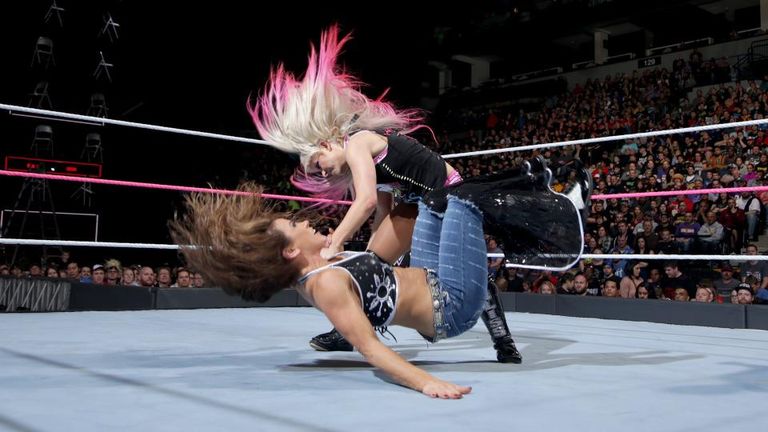 Alexa Bliss and Mickie James went head to head