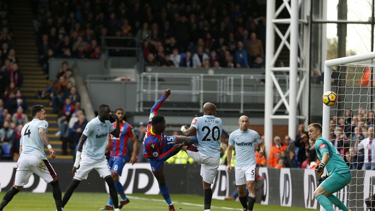 Joe Hart made a number of crucial saves, including one from Schlupp with his shoulder