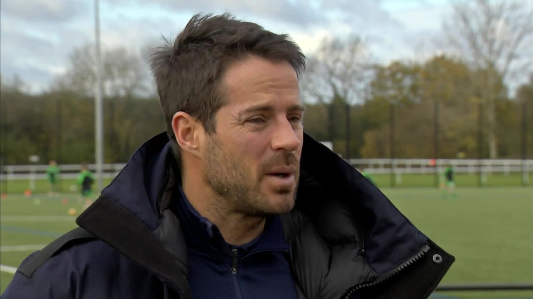 Jamie redknapp coat on sky sports new arrivals