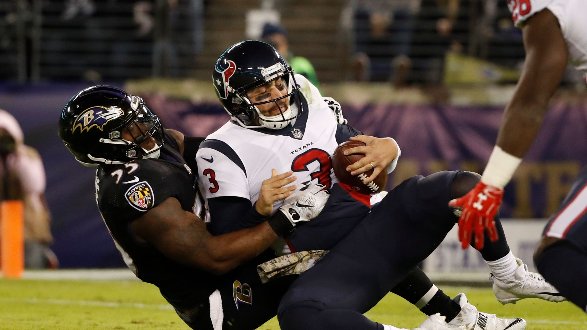 Houston Texans 16-23 Baltimore Ravens: Terrell Suggs-led defense dominates  on Monday night, NFL News