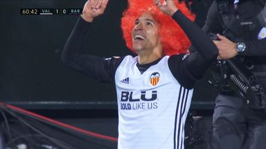 Rodrigo celebrates crucial Valencia goal