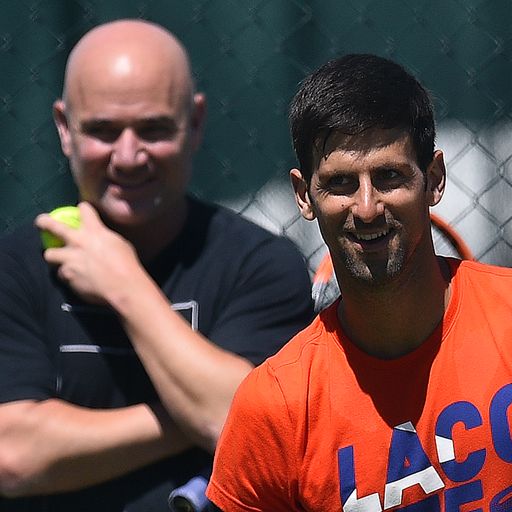 Agassi parts ways with Djokovic