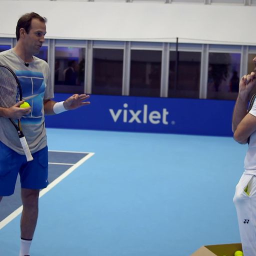 WATCH: Rusedski, Delgado serving tips