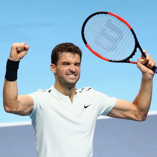 Flawless Dimitrov crushes Goffin
